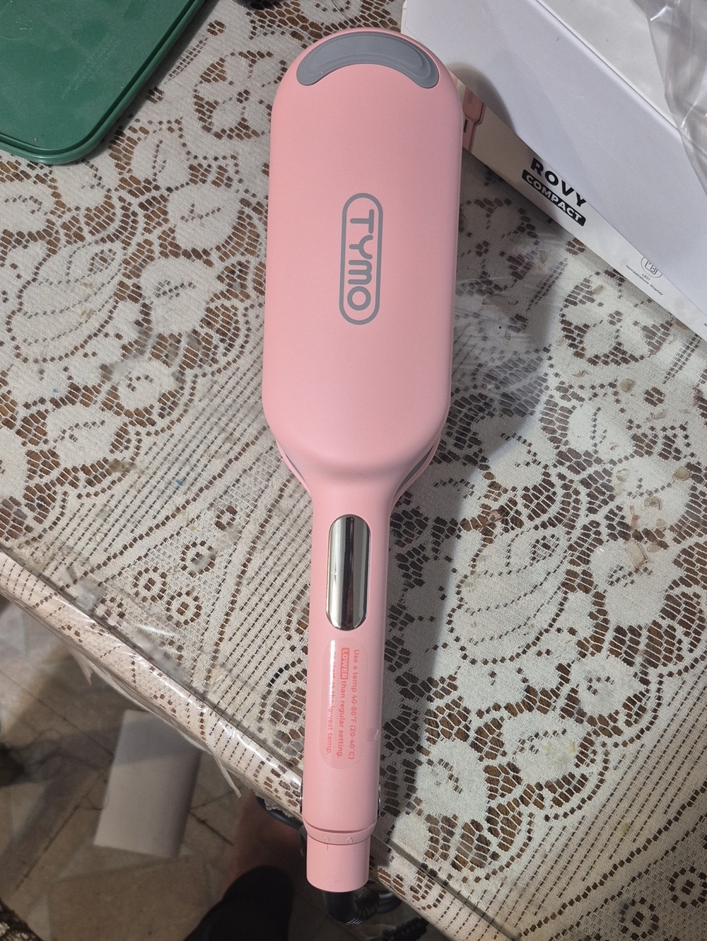 Tymo Pink Hair Straightening Brush - Pink